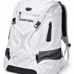 Easton Baseball Backpack White – Large Gear Bag – Clean