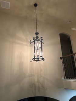 Bronze traditional foyer chandeliers