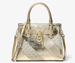 New gold handbag