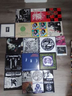 punk, ska, hardcore vinyl record collection