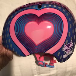 Razkullz Girls Bike Helmet Heart Graphic Small 5-7years