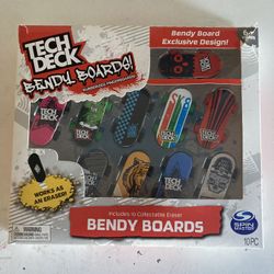 Tech Deck Bendy Boards 10-Pack Rubberized Fingerboards! with Exclusive Design