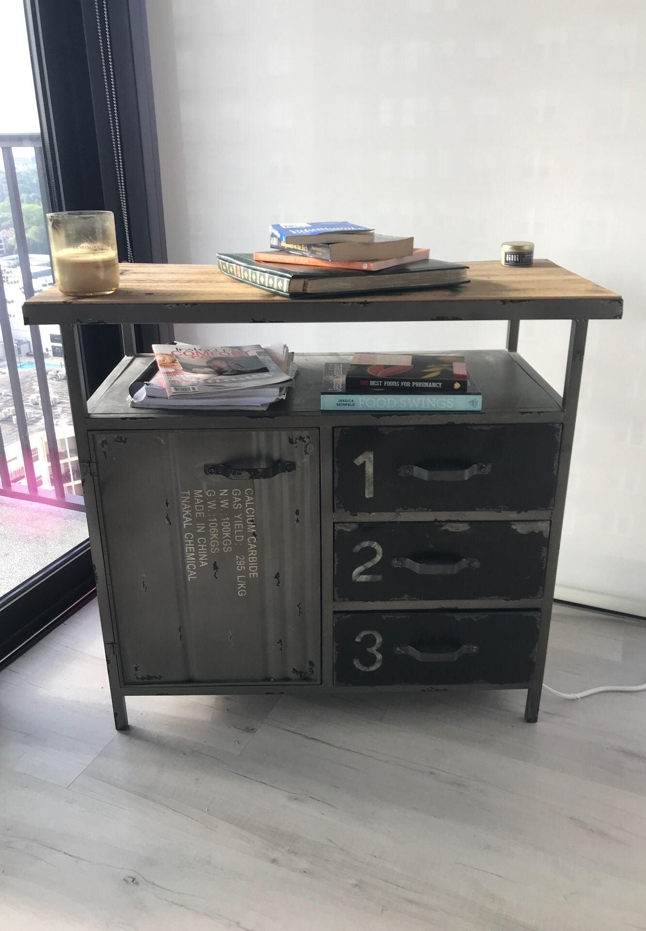 Modern Industrial Locker Shelf Cabinet