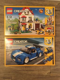 Lego Creator Modular House And Racecar 