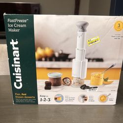 Cuisinart Fast Freeze Ice Cream Maker New