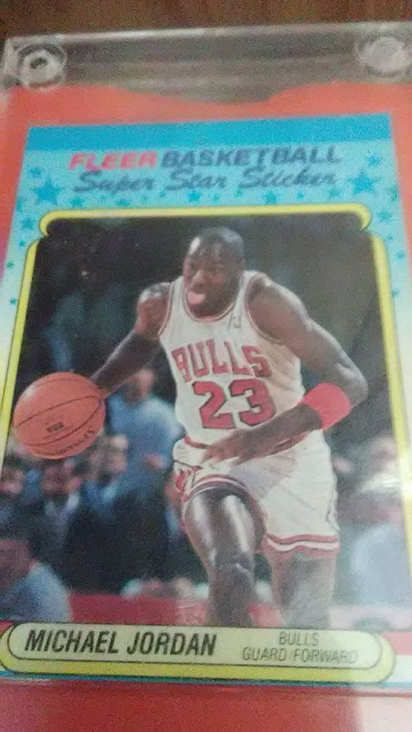 Rare Michael Jordan 1988 Fleer SuperStar sticker card for Sale in