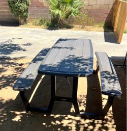 Outdoor Picnic Table with Benches