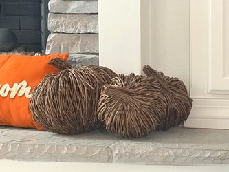 Wicker Twig Pumpkin Decor Set of 3