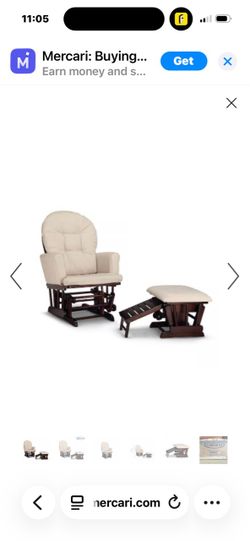 New Graco Glider And Ottoman