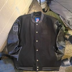 NFL Triple Black Men’s Wool Varsity Jacket *RARE*