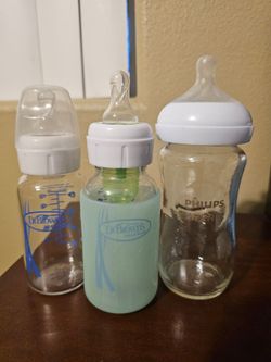 Glass baby bottles