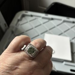 Ring Silver Moissanite 