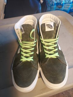 VANS SHOES OLIVE GREEN WATER RESISTANT SIZE 9