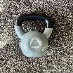 25 Lbs. Kettlebell with Rubber Coating 