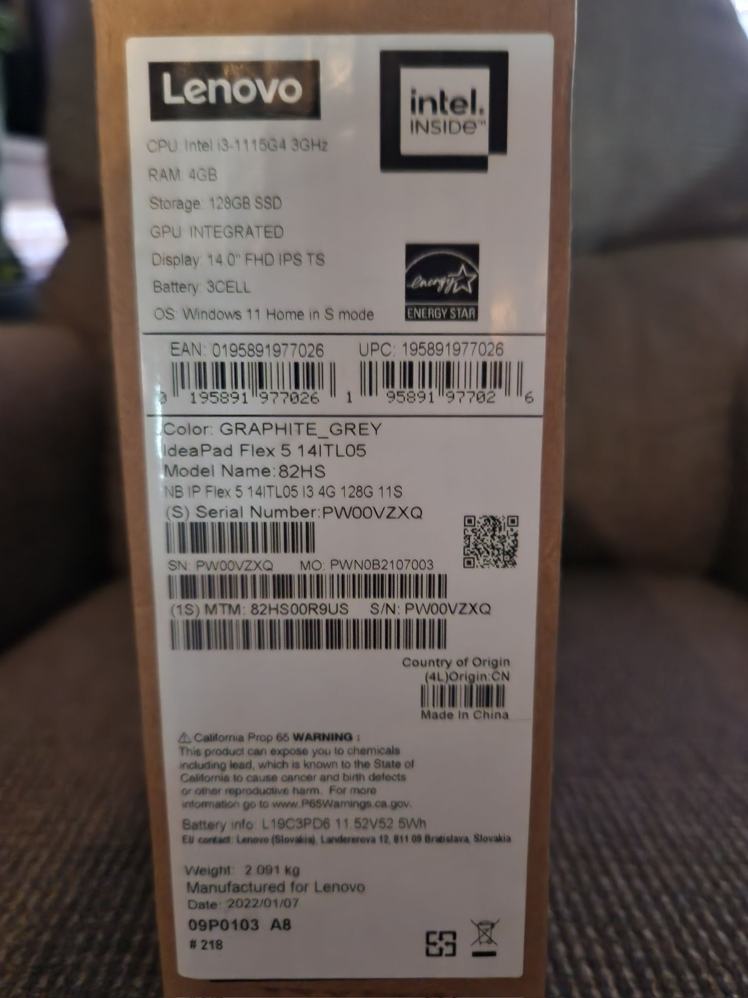New Lenovo Touch screen Laptop