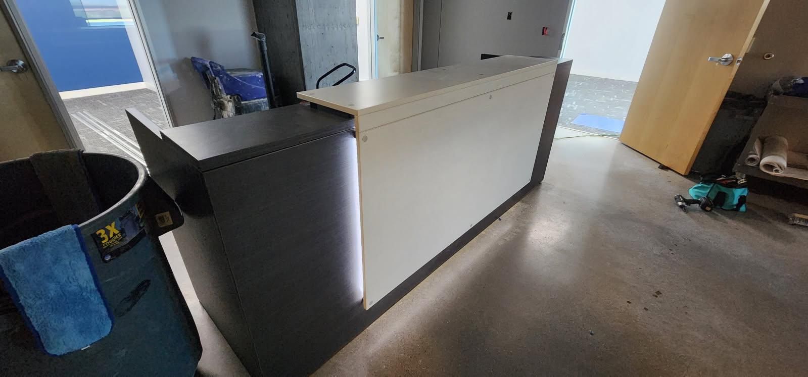Receptionist Desk Modern Desgin With File Cabinet