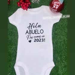 Onesie and Ornament 🤰🏻💙 Pregnancy Announcement Set. 