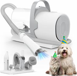 Brand New in sealed box pet Grooming Vacuum Kit – 7 Grooming Tools, 2.5L