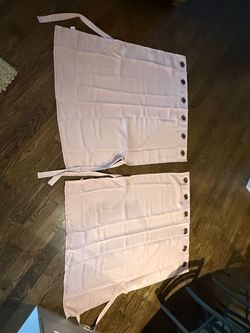 Light Pink Curtain Panels (2)