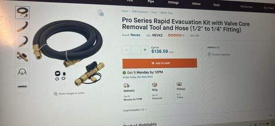 Navac Pro Series Evac kit