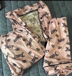 3 piece girl juicy couture pajama set