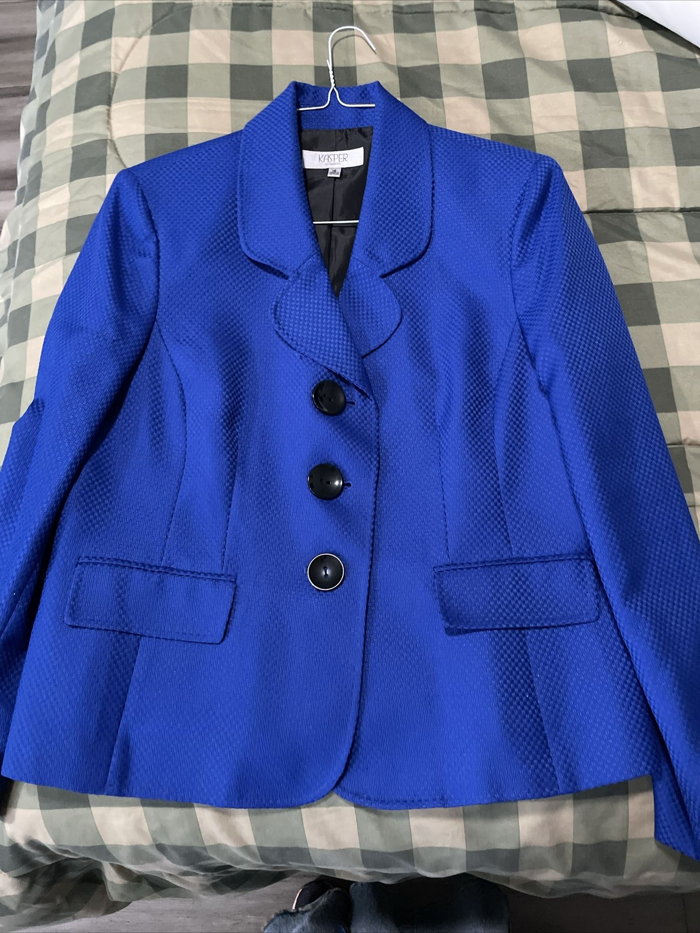 Kasper Royal Blue Blazer Ladies Size 16