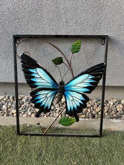 3D Metal Butterfly Wall Art