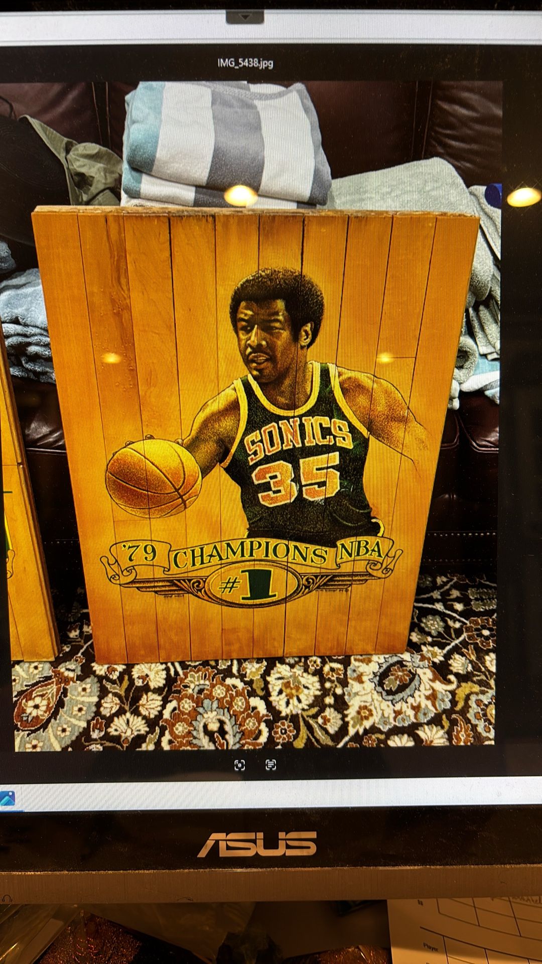 Paul Silas 1979 Seattle Supersonics Nba Champions Artwork