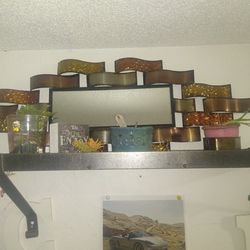 Metal Mirror/ Heavy Duty Kitchen Pots And Pan Hanger
