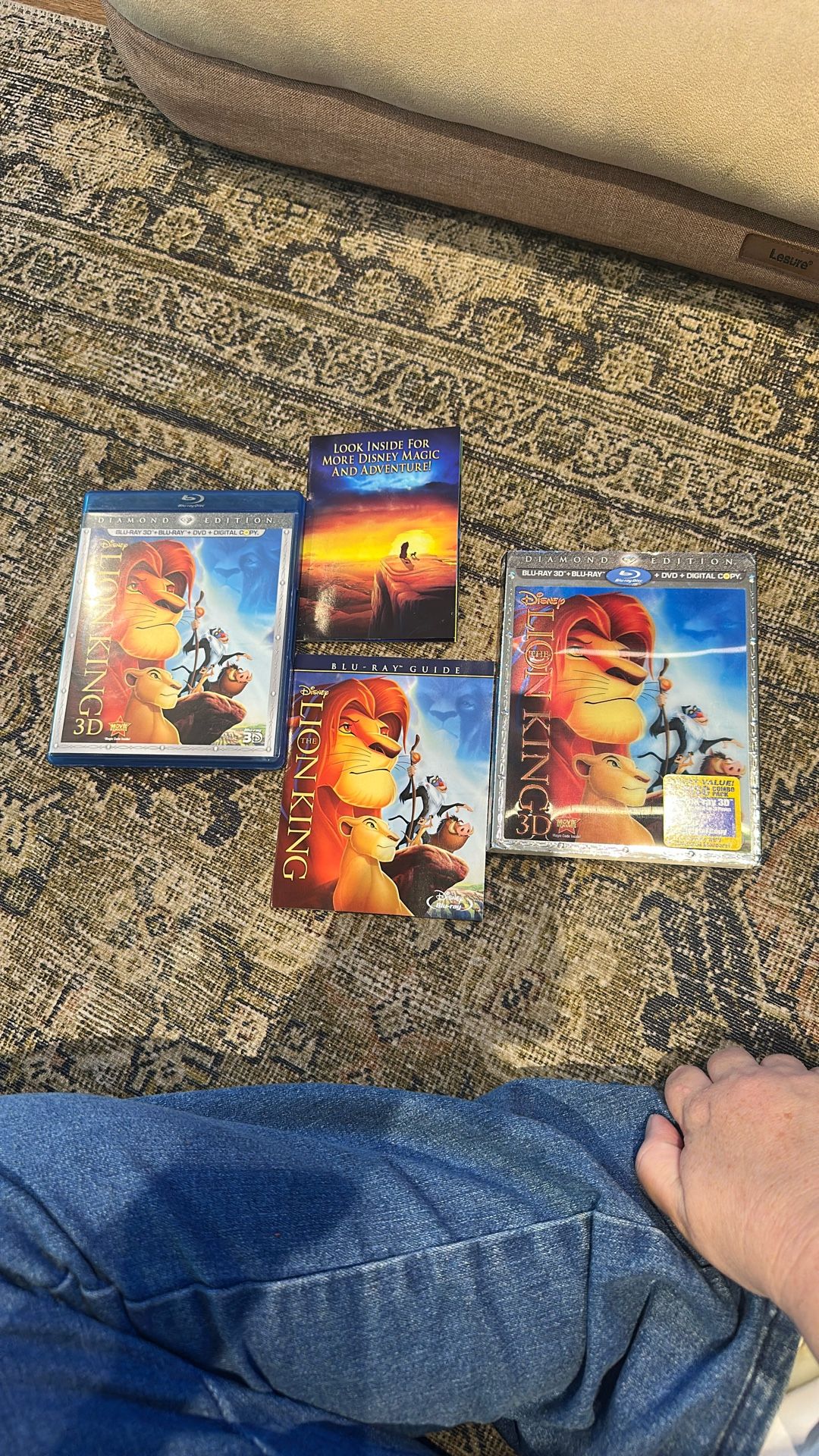 🌟 Disney The Lion King 3D Diamond Edition Blu-ray DVD Digital Copy 4-Disc Combo Pack
