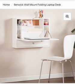 Wall mount folding laptop desk