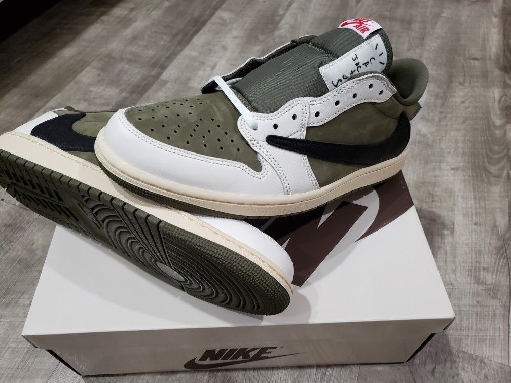 Jordan 1 Low Travis Scott Medium Olive