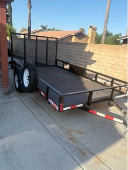 Utility Trailer  yb 2020 by Carson 12 X6.5x1 PINK  in my name Diamond plate flooring and NEW LED Lights