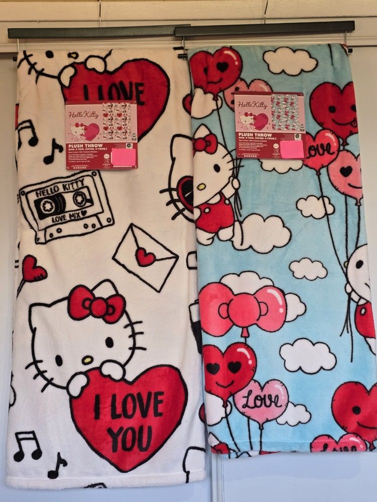 ♥️ Hello Kitty Valentine's Blankets ♥️