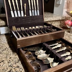 Rogers Gold Plated Silverware