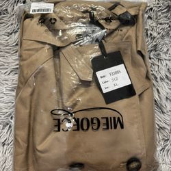 MIEGOFCE Spring Women’s Cloak Warm Windproof Women Coat Spring Trench Coats Spring Windbreaker with Buttons. XL