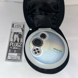 Philips AX2411/17 Portable CD Player/45 Second ESP/  Works Good 👍🏼 $30 New Headphones Included 
