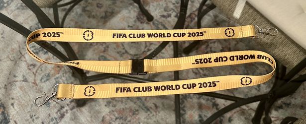 FIFA Club World Cup 2025 gold yellow lanyard