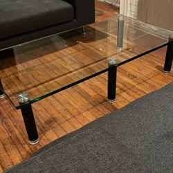 Glass Coffee Table-Thick Tempered Glass
