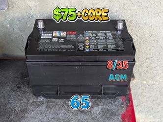 AGM Car Battery Group Size 65