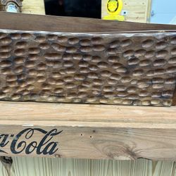 Old Timer Knife Wood Carving & Coke Stool