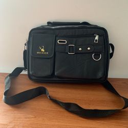 WEIXIER PU Leather Bag  Men's Shoulder Bag Casual Crossbody Messenger Bag