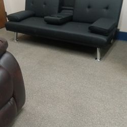 BRAND NEW SOFA BED FUTON COUCH WITH CUP HOLDERS