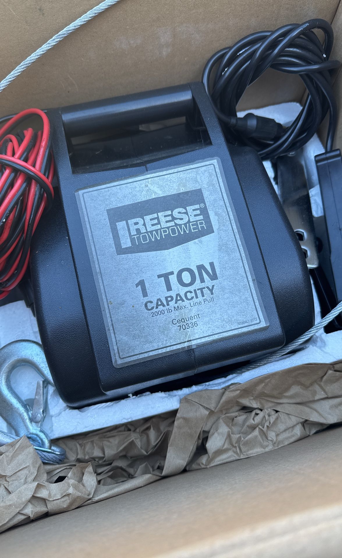 Reese Towpower Electric Winch 1 Ton