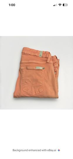 7 For All Mankind Coral High Waist Ankle Skinny Jeans Women’s Size 30