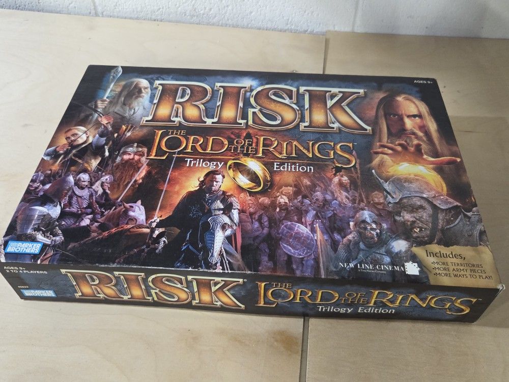 Risk Lord of the Rings Trilogy Edition Board Game – Complete Set – Parker Brothers