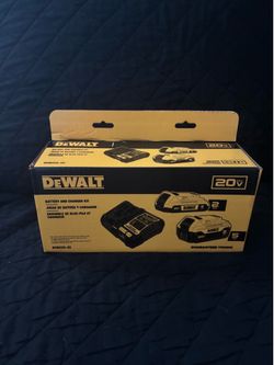 Dewalt batteries with charger, new in box