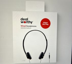 NEW DEAL WORTHY EAR HEADPHONES RETRO STYLE SEALED BOX