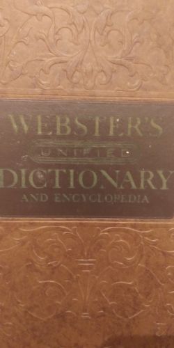 Webster Dictionary And Encyclopedia 1959 Had It My Family Since 59 No Tears All Is Good Beautiful Book