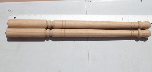 Set of 4 Hardwood Table Legs 22"